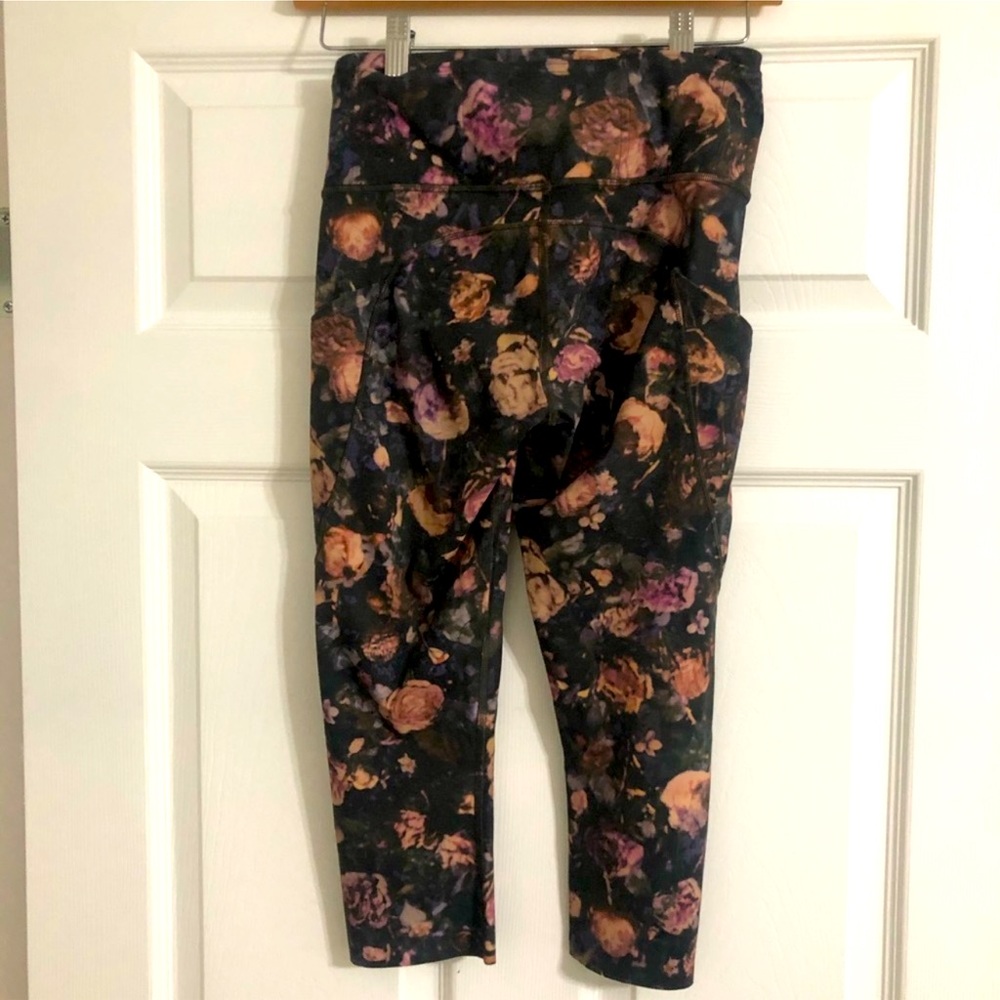 Lululemon Fast and free crop 19” frosted rose multi